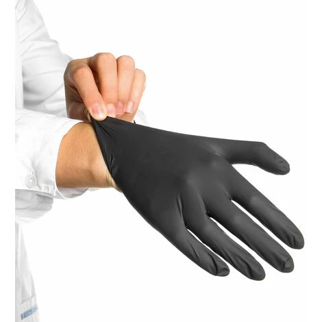 Boite De 100 Gants En Nitrile Jetables - Non Poudrés - Taille M - Noir - Vivezen - Noir 3 Boite De 100 Gants En Nitrile Jetables - Non Poudrés - Taille M - Noir - Vivezen - Noir