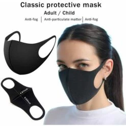 SHOP-STORY Masque Barrière Réutilisable En Polyuréthane -Protection des voies respiratoires Soldes 18512571 3