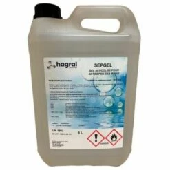 OCLAIR TOPCAR - Gel Hydroalcoolique Désinfectant Pour L'antisépsie Des Mains - 5 Litres - SEPGEL5