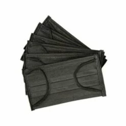 Masques Chirurgicaux Noirs Jetables Type II R BFE > 98% - Boîte De 50 - Bleu - SILAMP - Bleu