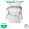 ENVELOPPEBULLE Visière Protection Visage - Réutilisable Et Lavable - Antibuée - Anti Allergique -Protection des voies respiratoires Soldes 19644823 1