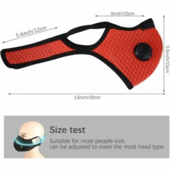 TOMSHOO Masques De Cyclisme, Orange -Protection des voies respiratoires Soldes 19892828 5