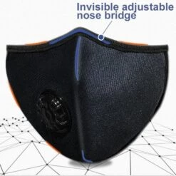 DEVENIRRICHE Masque Anti-poussière En Coton Noir Respirant - Noir -Protection des voies respiratoires Soldes 20404892 5