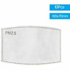 ASUPERMALL 10Pcs Bouche Cover Filtres Pm2,5 Active Filtre A Charbon Pad Anti-Voile Replaceable Haze Epreuve 6-Antipoussiere Couche De Protection Pad