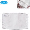 ASUPERMALL 20Pcs Visage Couverture Pm2,5 De Filtre Au Charbon Active Filtre D'Arret Remplacable Fog Equipement De Protection Brume Arret Antipoussiere Pollution De L'Air -Protection des voies respiratoires Soldes 20721931 1