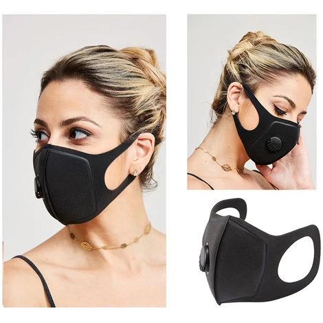 ASUPERMALL Antipoussiere Bouche Couverture Eponge Couverture Avec La Respiration Valve Anti-Voile Visage Bouche Couverture, 1Pc 4 ASUPERMALL Antipoussiere Bouche Couverture Eponge Couverture Avec La Respiration Valve Anti-Voile Visage Bouche Couverture, 1Pc – Image 2