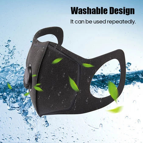 ASUPERMALL Antipoussiere Bouche Couverture Eponge Couverture Avec La Respiration Valve Anti-Voile Visage Bouche Couverture, 1Pc 7 ASUPERMALL Antipoussiere Bouche Couverture Eponge Couverture Avec La Respiration Valve Anti-Voile Visage Bouche Couverture, 1Pc – Image 5