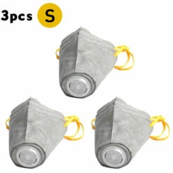 ASUPERMALL 3 Pcs Respirant Dog Coton Bouche Museliere Pour Animaux Pm2,5 Respiratoire Anti-Poussiere De Protection Museaux, S -Protection des voies respiratoires Soldes 20722136 3