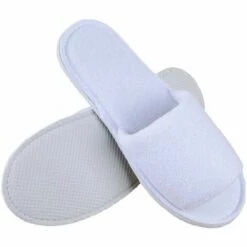 DESINEO LOT De 100 Paires De Chaussons éponge Jetables Blancs Pour Thalasso, Hôtel, Spa, Piscine ...