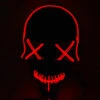 ASUPERMALL Led Halloween Masque Cosplay Festival Masques Dark Night Lumiere El Light Line Masque Holiday Party Disponible Multicolor En Option, Rouge -Protection des voies respiratoires Soldes 22846307 1
