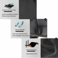 Cache-Cou Moto Balaclava Ski Imperméable Coupe-Vent écharpe Polaire Tour De Cou Chaud épais Protecteur De Cou Taille Universelle Cagoule LangRay - Noir -Protection des voies respiratoires Soldes 22868505 4