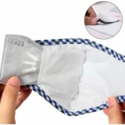 DEVENIRRICHE Coussin De Remplacement Jetable Pour Filtre Facial à Charbon Actif Coussin De Remplacement Respirant Combiné Filtre En Coton, Filtre à 5 Couches PM2.5 De Protection