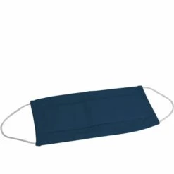 Masque De Protection Visage Lavable, Réutilisable 3 Couches En Tissu - Bleu Marine - Vivezen - Bleu -Protection des voies respiratoires Soldes 23666502 3