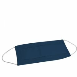 Lot De 5 Masques De Protection Visage Lavable, Réutilisable 3 Couches En Tissu - Bleu Marine - Vivezen - Bleu -Protection des voies respiratoires Soldes 23666505 3