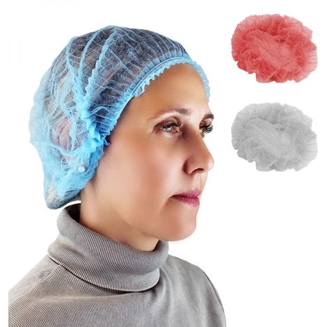 Lot De 100 Charlottes Jetables - Bleu - Vivezen - Bleu 3 Lot De 100 Charlottes Jetables - Bleu - Vivezen - Bleu