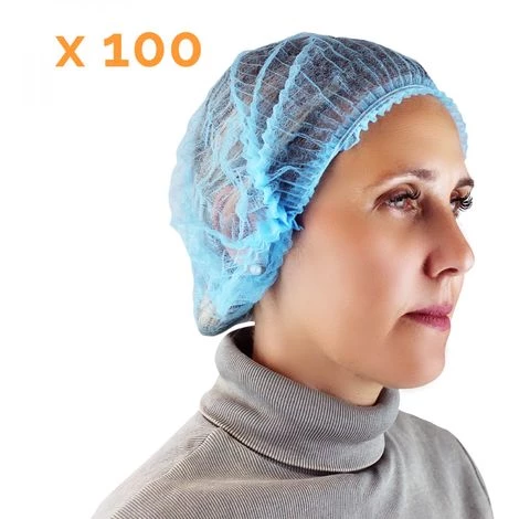 Lot De 100 Charlottes Jetables - Bleu - Vivezen - Bleu 4 Lot De 100 Charlottes Jetables - Bleu - Vivezen - Bleu – Image 2