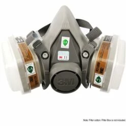 3M - 3M 6200 Masques Demi-Masque Facial Protection Respiratoire Visage Bio Anti-Poussiere Masque Anti Haze Peinture Spraying -Protection des voies respiratoires Soldes 23739183 4