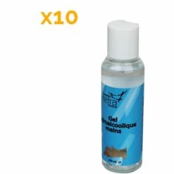 Lot De 10 Gels Désinfectants Pour Les Mains Hydroalcoolique - 100 Ml - Vivezen - Transparent