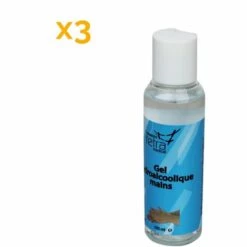 Lot De 3 Gels Désinfectants Pour Les Mains Hydroalcoolique - 100 Ml - Vivezen - Transparent