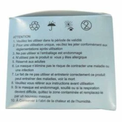 Masques Médicaux CE - Bleus 3 Plis Jetables - Boîte De 50 - SILAMP - Bleu -Protection des voies respiratoires Soldes 23770202 4