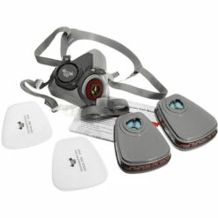 ZEBRAA DANIU 6200 N95 Masque Chimique Protection Gaz De Double -Protection des voies respiratoires Soldes 23962949 4