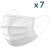 MULTIROIR Masques Chirurgicaux Blancs - Sachet De 7 Masques Jetables - Taille L - Norme CE Type II - Blanc -Protection des voies respiratoires Soldes 24095886 1