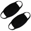 DEVENIRRICHE 2 Pcs Unisexe Adulte Coton Mélange Boucle D'oreille Visage Bouche Masque Anti Poussière Chaud Ski Cyclisme Sécurité (Noir) - Noir -Protection des voies respiratoires Soldes 24127337 1