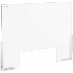 UNIPRODO Écran Protection Plexiglas Verre Acrylique Anti Postillon 95x65 Cm Ouv. 50x16 Cm