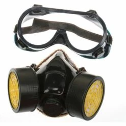 Masque à Gaz Professionnel Masque De Peinture Au Charbon Actif Respirateur Avec 2 Filtres Anti-poussière, Pesticides, Formaldéhyde, Laque Colorée LangRay -Protection des voies respiratoires Soldes 24397280 3