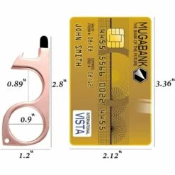 LANGRAY Ouvre-porte Propre 3 Pièces, Ouvre-porte De Sécurité Propre Anti-contact, En Alliage De Zinc-cuivre, Outil Sans Poignée Tactile Pour Lieux Publics, Portes, Ascenseur, écrans Tactiles -Protection des voies respiratoires Soldes 25752723 4