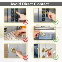 LANGRAY Ouvre-porte à Clé Propre Outil D'ouvre-porte Sans Contact Support De Poche écran Tactile Ouvre-porte Sans Contact Maison Extérieur Facile à Transporter Gardez Les Mains Propres (2PCS) -Protection des voies respiratoires Soldes 25752724 3