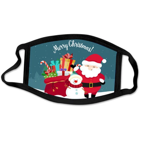 ASUPERMALL 1 Paquet Anti-Poussiere Masque Bouche Joyeux Noel Mode De Protection Masques Visage Poussiere Bouche Revetements, Lavable Reutilisables Pour Le Cyclisme Camping Voyage, Style 10 4 ASUPERMALL 1 Paquet Anti-Poussiere Masque Bouche Joyeux Noel Mode De Protection Masques Visage Poussiere Bouche Revetements, Lavable Reutilisables Pour Le Cyclisme Camping Voyage, Style 10 – Image 2