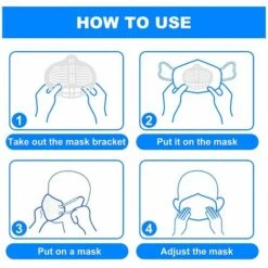 LANGRAY Le Protecteur De Rouge à Lèvres 3D Vous Aide à Respirer Doucement, Support De Protecteur De Rouge à Lèvres En Silicone Réutilisable Pour Femmes Et Hommes, Support Interne Empêche Le Support 3D -Protection des voies respiratoires Soldes 25961687 5