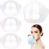LANGRAY Support De Masque, 8 Pièces Support Intérieur Support De Masque De Cadre Plus D'espace Pour Une Respiration Confortable Lavable Réutilisable -Protection des voies respiratoires Soldes 25962151 1
