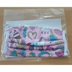 BEBEGAVROCHE Masque Filtrant En Tissus Modèle Licornes Multicolores Pour Enfant Jusqu'à 7ans - 50 Lavages - Origine Europe - Multicolor -Protection des voies respiratoires Soldes 26366076 3