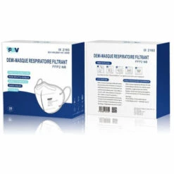 PBV Masque De Protection FFP2 Vendu Par 20 Unités Utilisation 8h EN 149:2001+A1:2019 Blanc Unique - Blanc -Protection des voies respiratoires Soldes 26384312 4