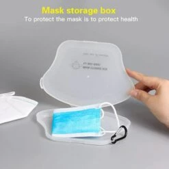 LANGRAY Bo?te De Masque 1 Pc Bo?te De Rangement De Masque Portable Sac De Rangement De Masque Bo?te De Masque Pour Protège-dents (vert) -Protection des voies respiratoires Soldes 26459911 4