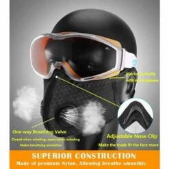 BETTERLIFE 2 Masques Anti-poussière Pour Serviettes De Sport, Avec Filtre à Charbon Actif, Lavables, Réutilisables Et Respirants, Adaptés Aux Activités De Plein Air, Au Travail Du Bois, à La Tonte Et à La Course à Pied, Au Cyclisme -Protection des voies respiratoires Soldes 26496893 3