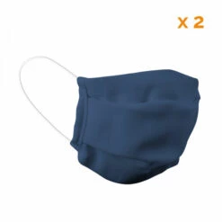 Lot De 2 Masques De Protection Visage Lavable Pour Enfant, Réutilisable, 3 Couches En Tissu - Bleu Marine - Vivezen - Bleu 8 Lot De 2 Masques De Protection Visage Lavable Pour Enfant, Réutilisable, 3 Couches En Tissu - Bleu Marine - Vivezen - Bleu -Protection des voies respiratoires Soldes 26577748 3