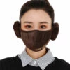 ASUPERMALL Combo Air Chaud Cache-Oreilles Masques Anti-Poussiere, Brun -Protection des voies respiratoires Soldes 27363516 1
