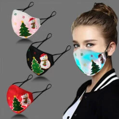 HAPPYSHOPPING Masque De Noel Halloween LED 4 Types De Modes Lumineux, Rouge 11 HAPPYSHOPPING Masque De Noel Halloween LED 4 Types De Modes Lumineux, Rouge -Protection des voies respiratoires Soldes 27394869 5