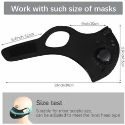 TOMSHOO Masque De Cyclisme, 3 Elements Filtrants [Non Medical] Element Filtrant Protecteur A 5 Couches Filtre De Masque A Charbon Actif Filtre PM2.5 -Protection des voies respiratoires Soldes 27394879 4