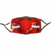 ASUPERMALL Noel Coton Masque Reglable Contour D'Oreille Anti-Poussiere Lavable Bouche Reutilisable Pere Noel Masque Pour Adulte Femmes Hommes, # 5