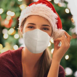 ASUPERMALL Masque Led Rave 7 Couleurs Light Up Visage Masque Usb Rechargeable Reutilisable Rougeoyant Lumineux Adultes Masque Anti-Poussiere, Blanc -Protection des voies respiratoires Soldes 27554429 3