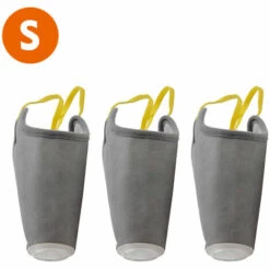 ASUPERMALL Respirant Dog Coton Bouche Museliere Pour Animaux Pm2,5 Respiratoire Anti-Poussiere De Protection Museaux (Gris, S)