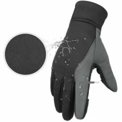 Triomphe Gants D'hiver Gants De Pêche Coupe-vent Gants De Vélo D'extérieur Gants D'escalade De Chasse Gants Pour Smartphone à écran Tactile Gants De Drone Pour Caméra, Noir M -Protection des voies respiratoires Soldes 27626017 4
