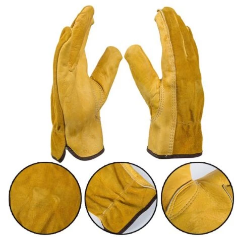 Triomphe Gants Chauds, Gants D'hiver, Gants De Jardin, Gants De Sport, Gants De Protection Du Travail, Gants D'équitation En Plein Air, Gants De Jardinage, Jaune D'or L 5 Triomphe Gants Chauds, Gants D'hiver, Gants De Jardin, Gants De Sport, Gants De Protection Du Travail, Gants D'équitation En Plein Air, Gants De Jardinage, Jaune D'or L – Image 3