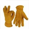 Triomphe Gants Chauds, Gants D'hiver, Gants En Cuir De Vache Résistant Au Froid, Gants De Travail Extérieur, Gants épaissis Résistant Aux Basses Températures, Gants De Ski, Jaune D'or XL -Protection des voies respiratoires Soldes 27626492 1