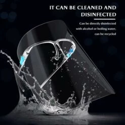 LONGZIMING 5 Verres Réutilisables Shield Visor Transparent Fog-free Protège Les Yeux Des éclaboussures | Le Film Protecteur Doit être Retiré -Protection des voies respiratoires Soldes 27768228 4