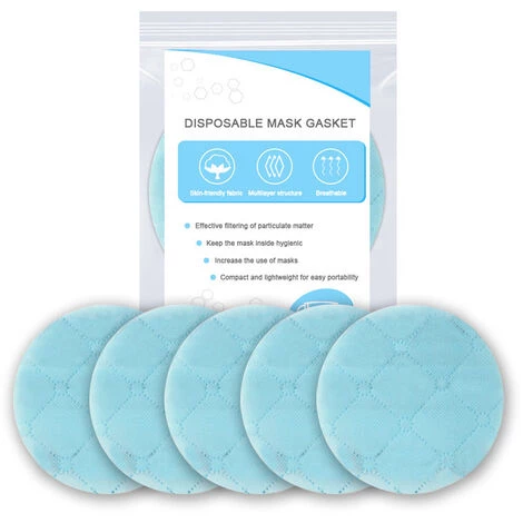 ASUPERMALL La Couche Tampon De Filtration Des Masques Jetables 3 Cercle Bleu, 5 Pieces 3 ASUPERMALL La Couche Tampon De Filtration Des Masques Jetables 3 Cercle Bleu, 5 Pieces